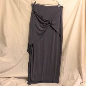 Maurice slate blue knit skirt size large